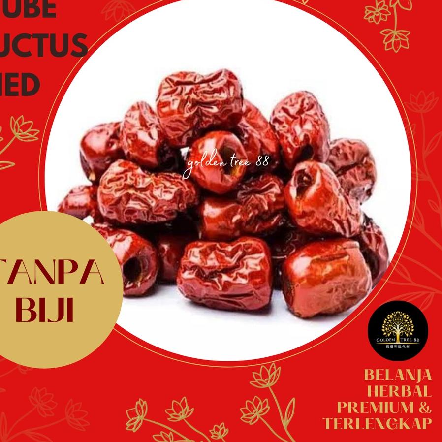 

Trend 500gram Premium Angco Tanpa Biji Hongzao Red Dates Hong zao Buah Jujube Fresh Original!