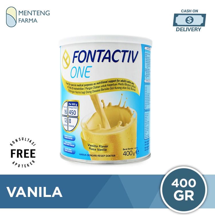 FontActiv One Rasa Vanila 400 Gr - Susu Penambah Nutrisi Dewasa