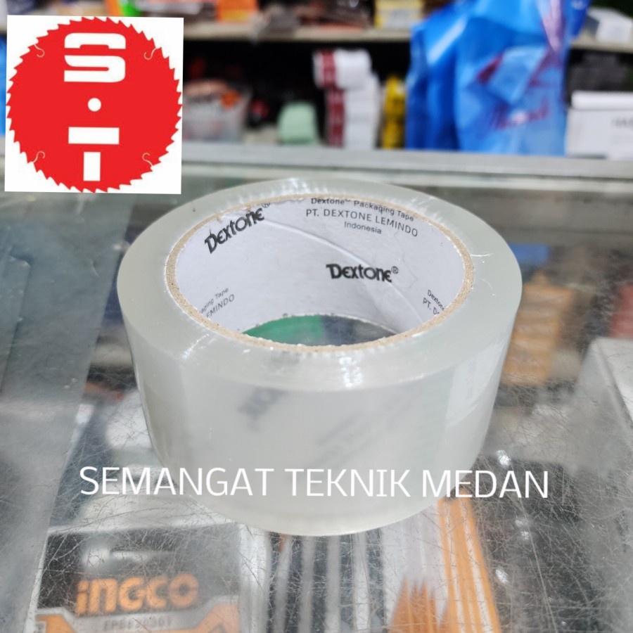 

LAKBAN SELOTIP ISOLASI SOLASI TAPE BENING 48MM 48 MM X 90 YARD DEXTONE