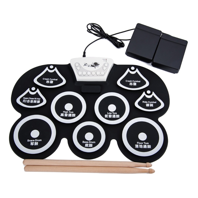 Zzz Pad Drum Elektrik Digital Portable Untuk Latihan