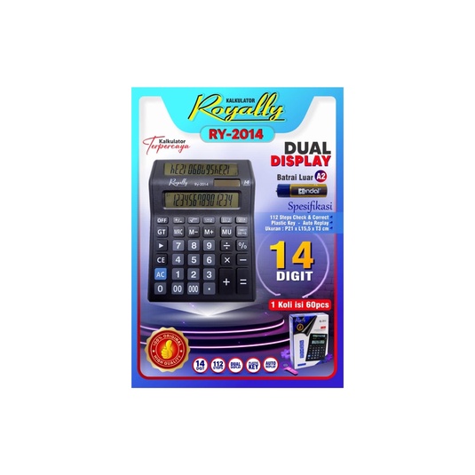 

KALKULATOR ROYALLY 2014 14digit