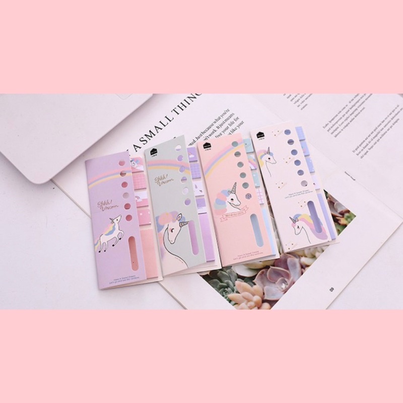 

Unicorn Sticky Notes / Sticky Notes Lucu Import