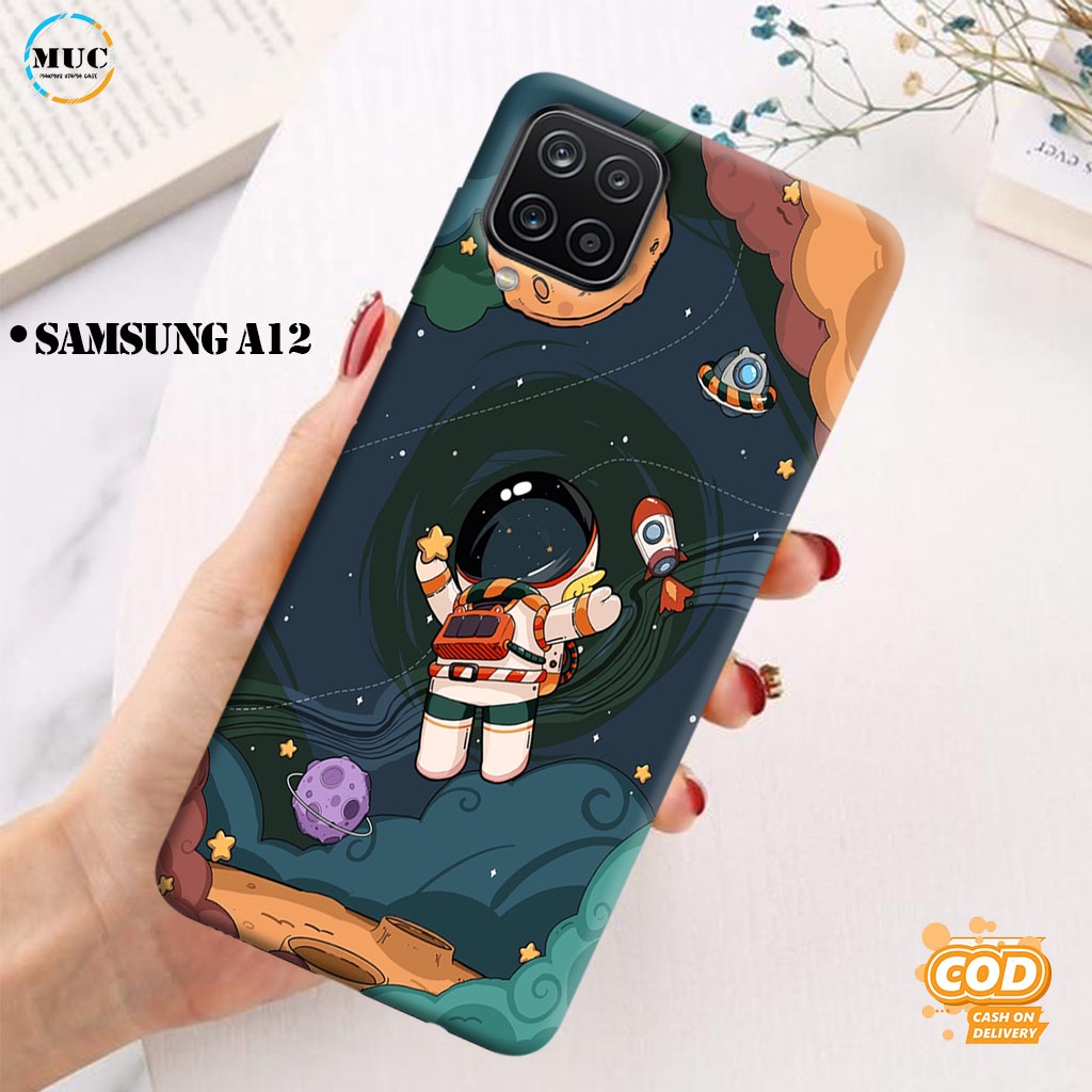 Case SAMSUNG A12 / A13 / A20 / A10 [AG1] Hardcase 3D Fullprint Fashion ASTRONOT GALAXY bumper kesing