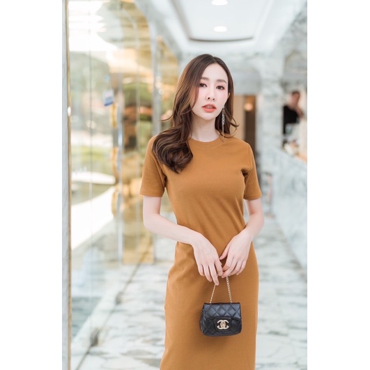 DRESS LA DRESS MODEL ROUNDNECK IMPORT BANGKOK (DRLD328)