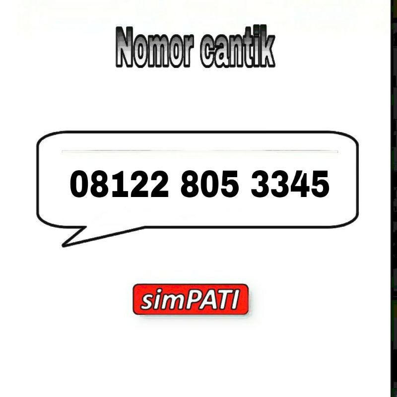 nomor cantik nomer kartu perdana Telkomsel simpati 4g LTE keren unik manis seri bos boss booss 12 12