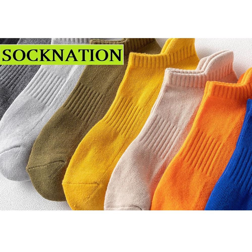 Socknation C5000 Kaos Kaki Jumbo Pria Kaus Kaki Olahraga Pendek Tebal –APG.18Oc22ᵞ