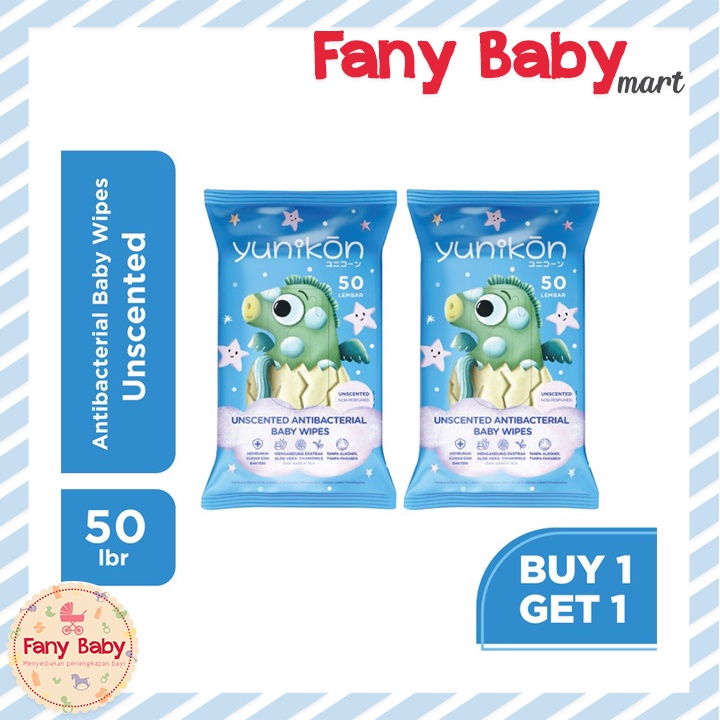 YUNIKON WET WIPES 50 SHEETS BUY 1 GET 1