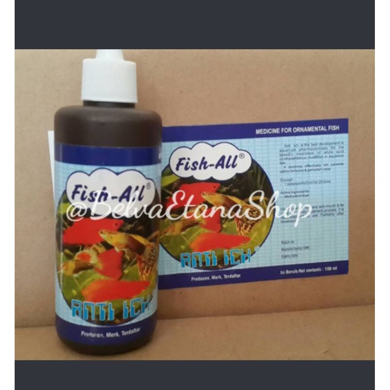 Fish All Anti Icht 100ml Obat Ikan Hias White Spot Obat Anti Jamur