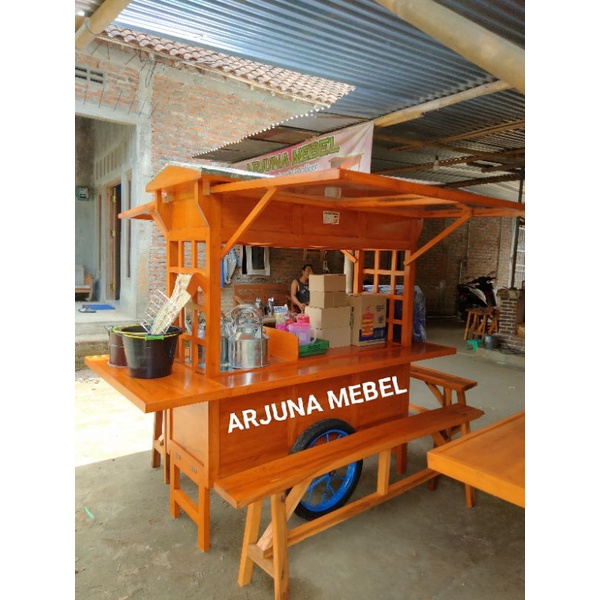 GEROBAK ANGKRINGAN ATAP LIPAT