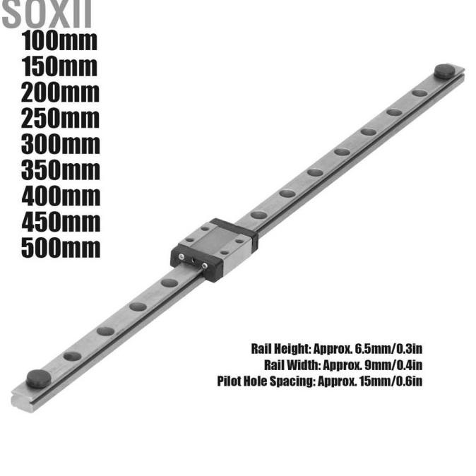Soxii Mgn9C Mini Linear Rail Guide Miniature Sliding Guideway For Cnc