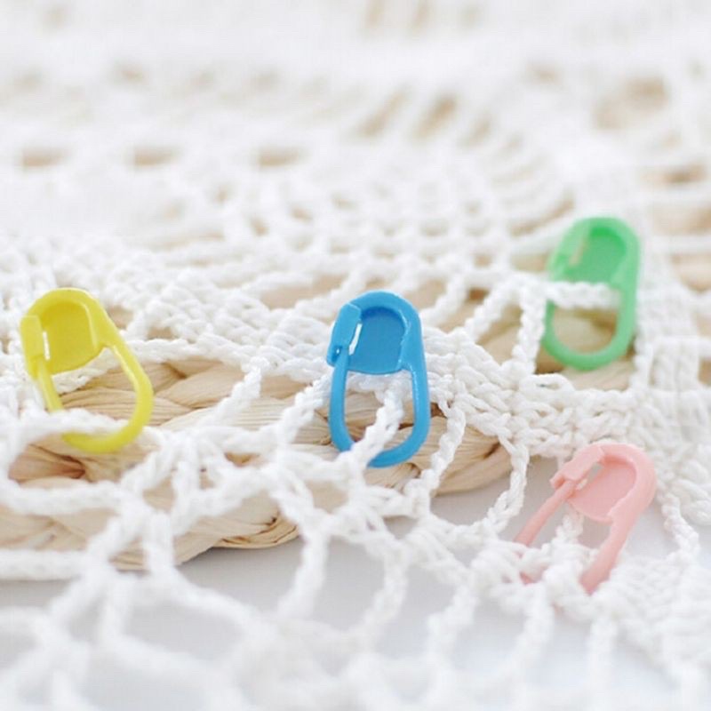 (10PCS) PENANDA RAJUT PENITI TUMPUL PLASTIC PINS/ STITCH MARKER CROCHET