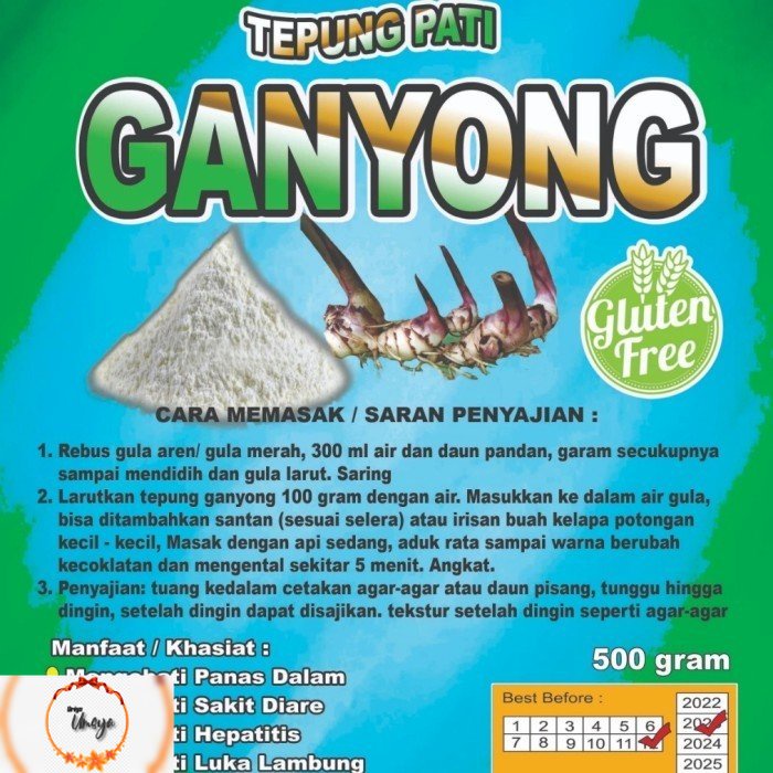 

Ubi Ganyong TEPUNG GANYONG Tepung Pati ganyong spesial 500 gr