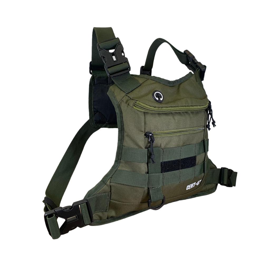 TAS DADA PRIA TACTICAL ORIGINAL CENT-67 MODEL ROMPI GREEN ARMY / CHEST RIG BAG CENT-67 ORIGINAL / CHEST BAG PREMIUM ORIGINAL CENT-67