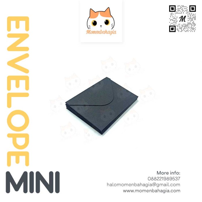 

Promo Amplop Mini Hitam Amplop Uang Amplop Lucu 9Cm X 6Cm Trendi