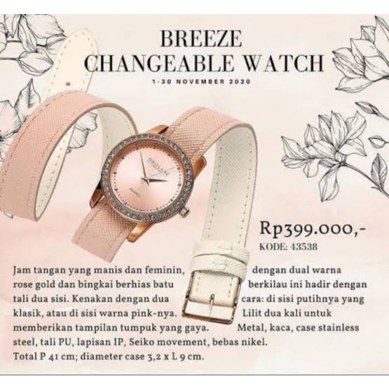 JAM TANGAN BREEZE CHANGEABLE WATCH