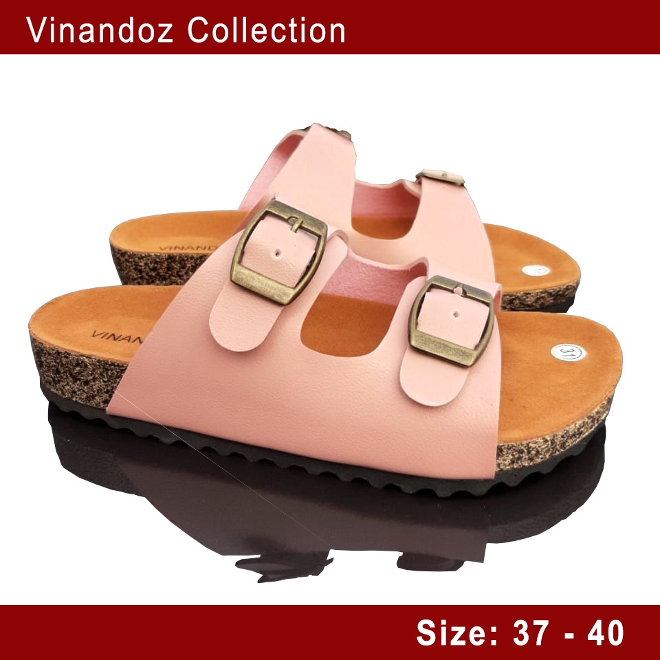 Sandal Wanita Size 37 - 40 TOKOERS SLIP ON SP04 - Sandal Puyuh Perempuan Kulit Sintetis