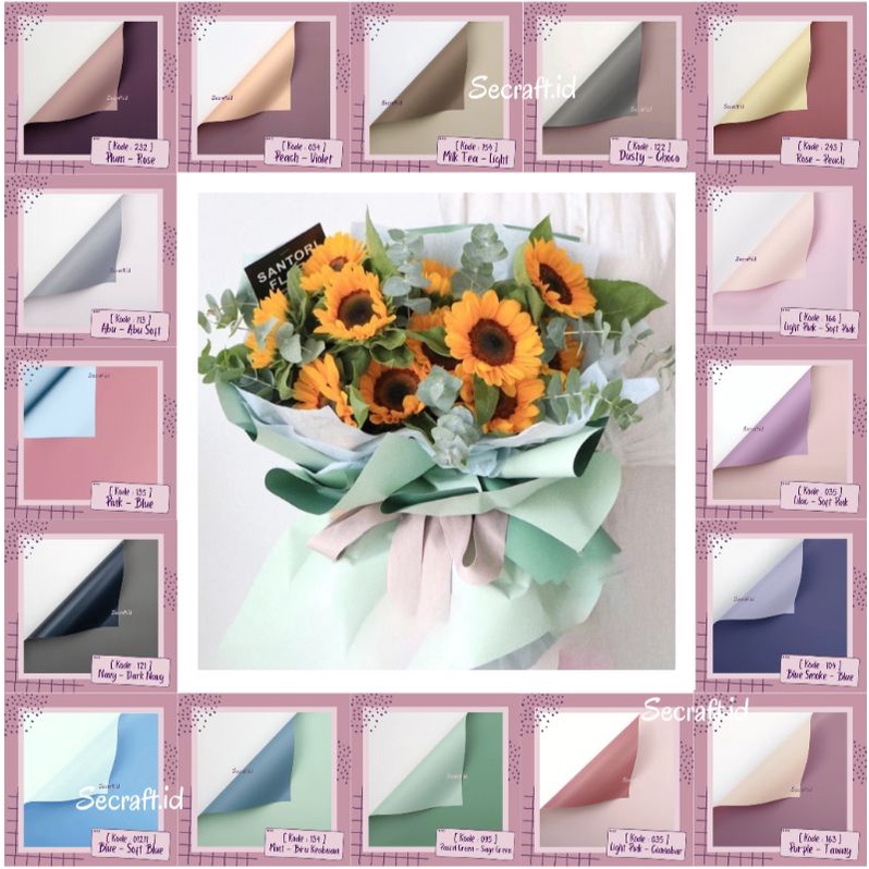 

Kertas Bunga Cellophane Dua Warna BICOLOR / Wrapping Paper Flower Bicolor Two Color DOFF