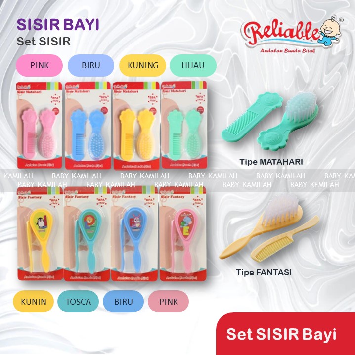 ❤ZJ❤ SISIR BAYI LEMBUT | Sisir Bayi RELIABLE | Sisir Matahari | Sisir Fantasi