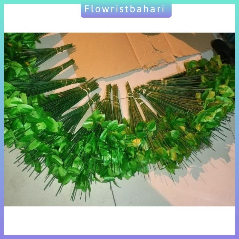 Tangkai bunga mawar cabang 7 tangkai bunga kawat artificial