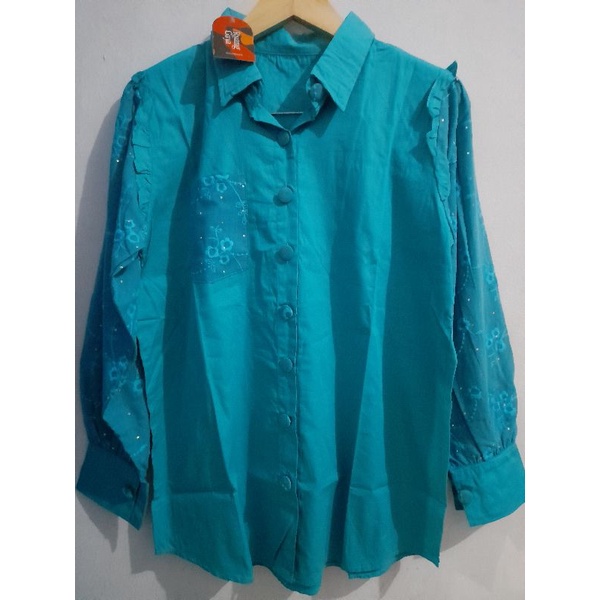 Atasan Blouse Kemeja Polos by Ruang Gaya