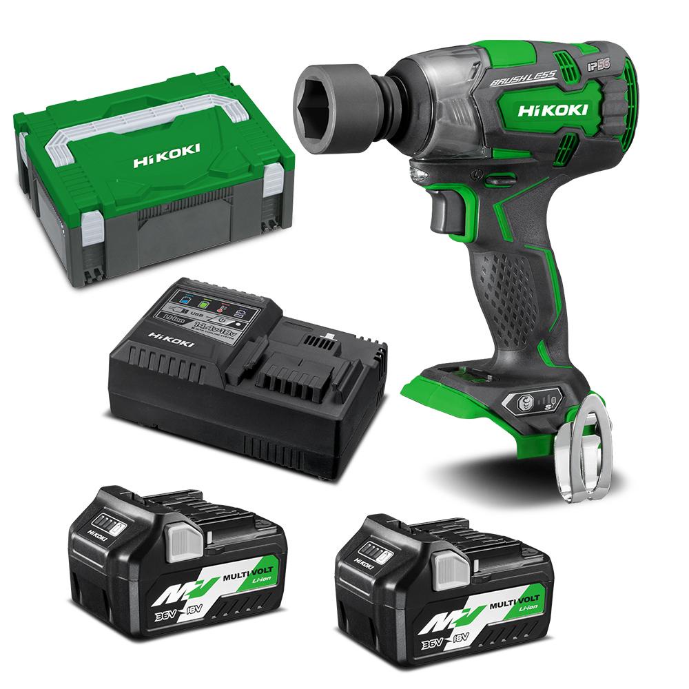 HITACHI WR18DBDL2 Bor Listrik Cordless Impact Wrench WR 18DBDL2