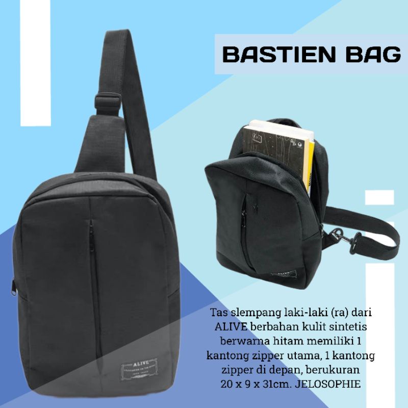 TAS RANSEL BASTIEN BLACK ALIVE SOPHIE MARTIN PARIS