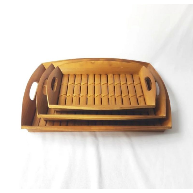 Nampan Baki Bambu / Bamboo Tray Set