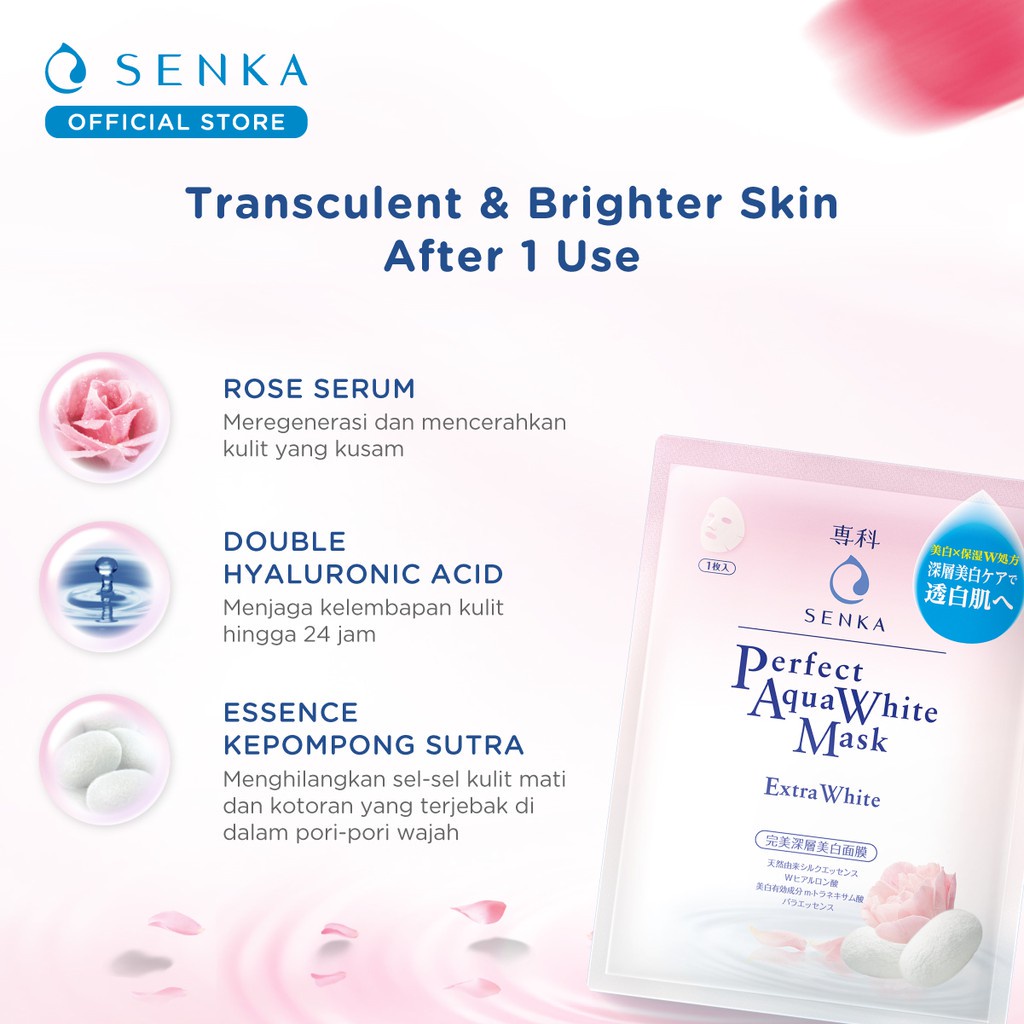 SENKA PERFECT AQUA RICH MASK - MASKER WAJAH