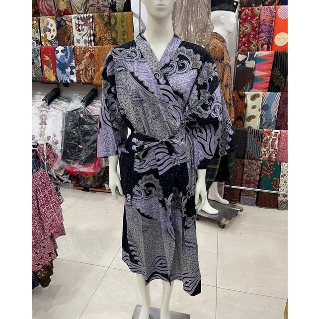 kimono batik katun panjang