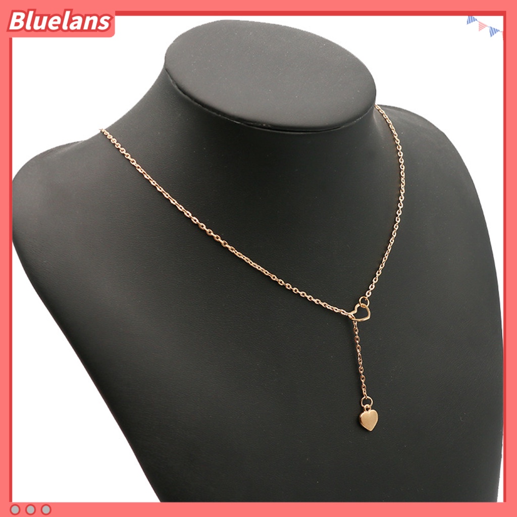 Bluelans Necklace Heart Pendant Women Chain Necklace Jewelry