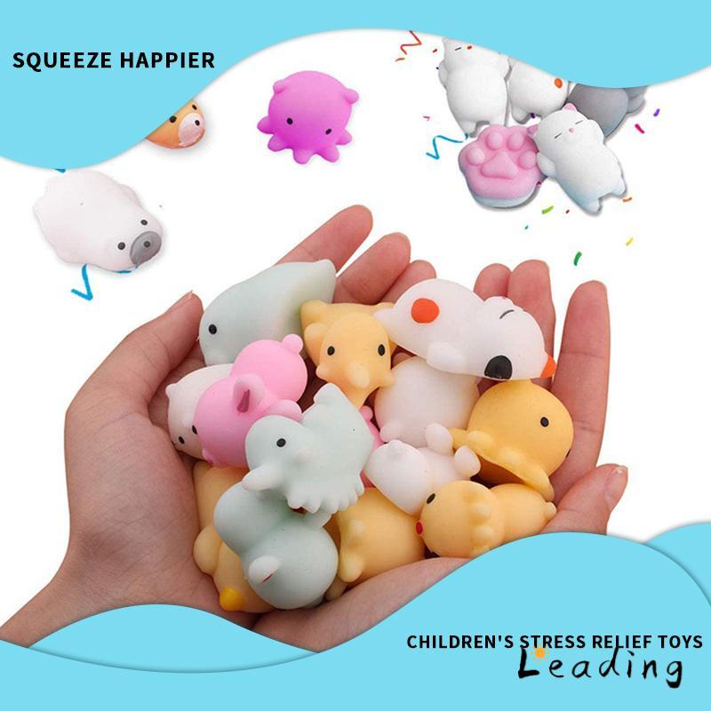 Mainan Lembut Licin Simulasi Naik Lambat Lucu Animal Hand Fidget Toy-S-Le