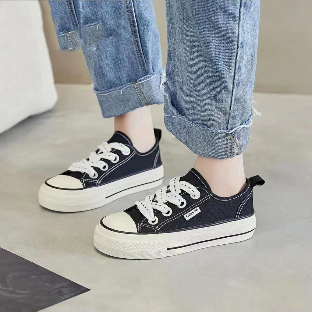 Sepatu Wanita Kanvas Fashion Kekinian Premium Sepatu Cewek Sneaker Cantik Sneakers Korea