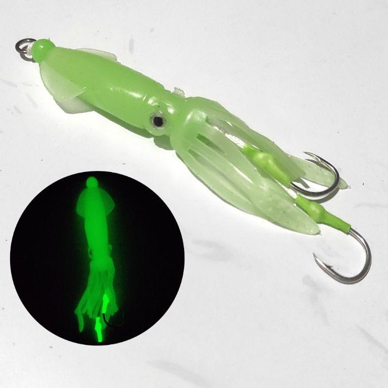 {PRL.18Oc22ᶠ} Umpan Cumi Karet Assist Hook Silikon Soft Lure Squid Silicone GID 10cm