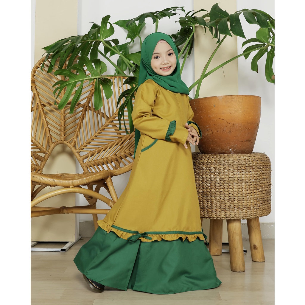 KUPNAD Gamis Muslim Anak Katun Premium - Nabila Dress by KUPNAD