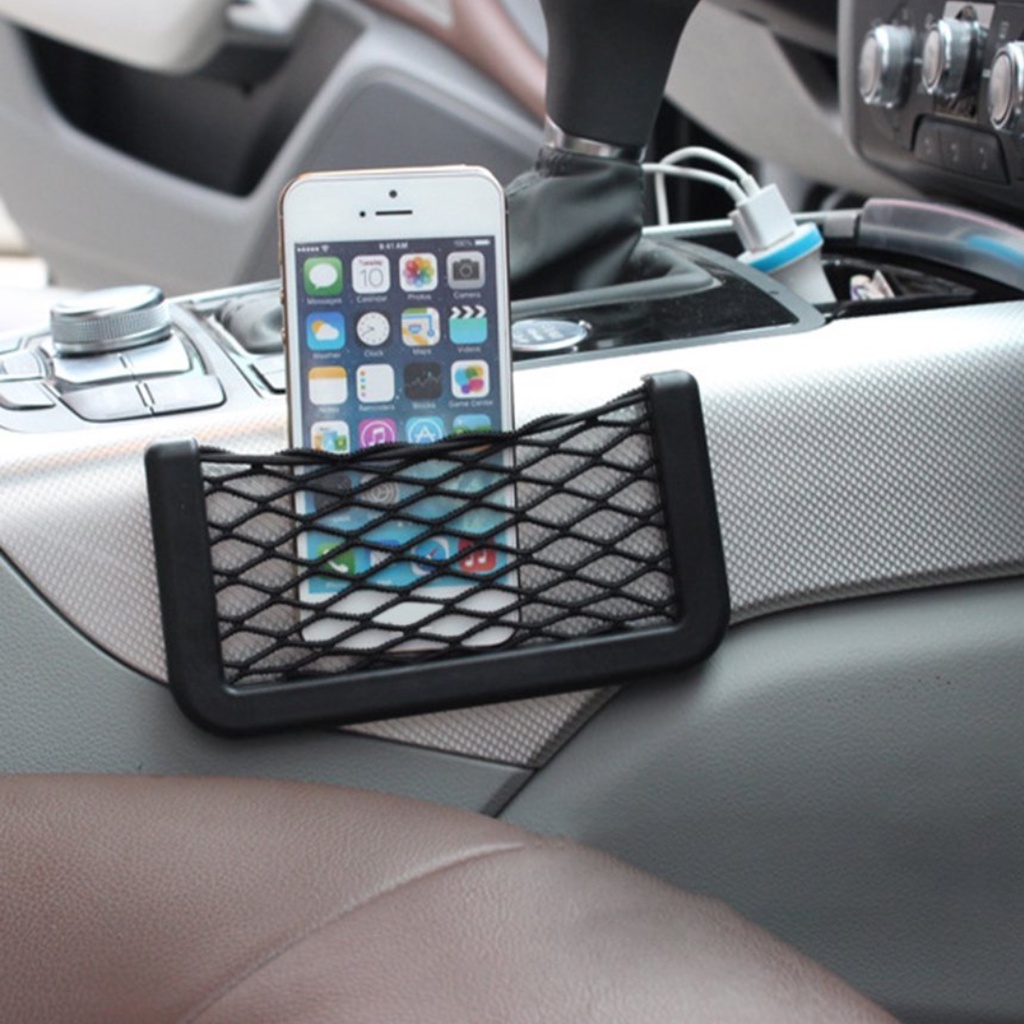 Car Mini Net Pocket Kantung Jaring Mobil Include Double Tape