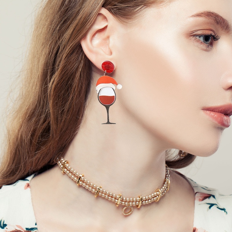 Fancyqube Anting Desain Kartun Gingerbread Man Bahan Akrilik Untuk Wanita