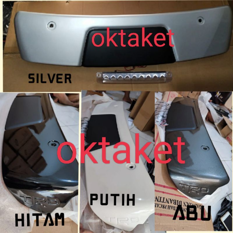 spoiler belakang TRD  Rush Terios lama old 2007 -2017 lampu warna body