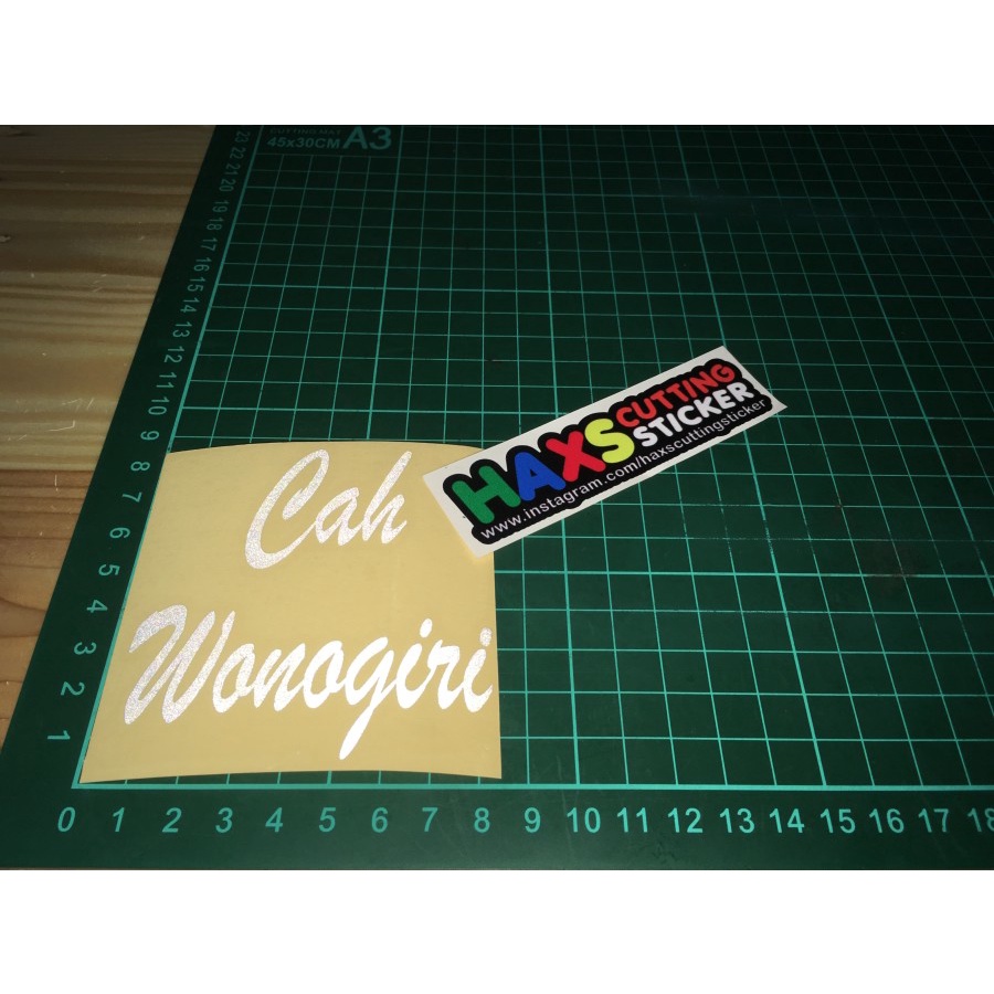 Cutting Sticker Cah Wonogiri Ukuran 8 Cm