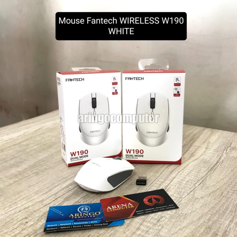 Mouse Fantech WIRELESS W190 WHITE