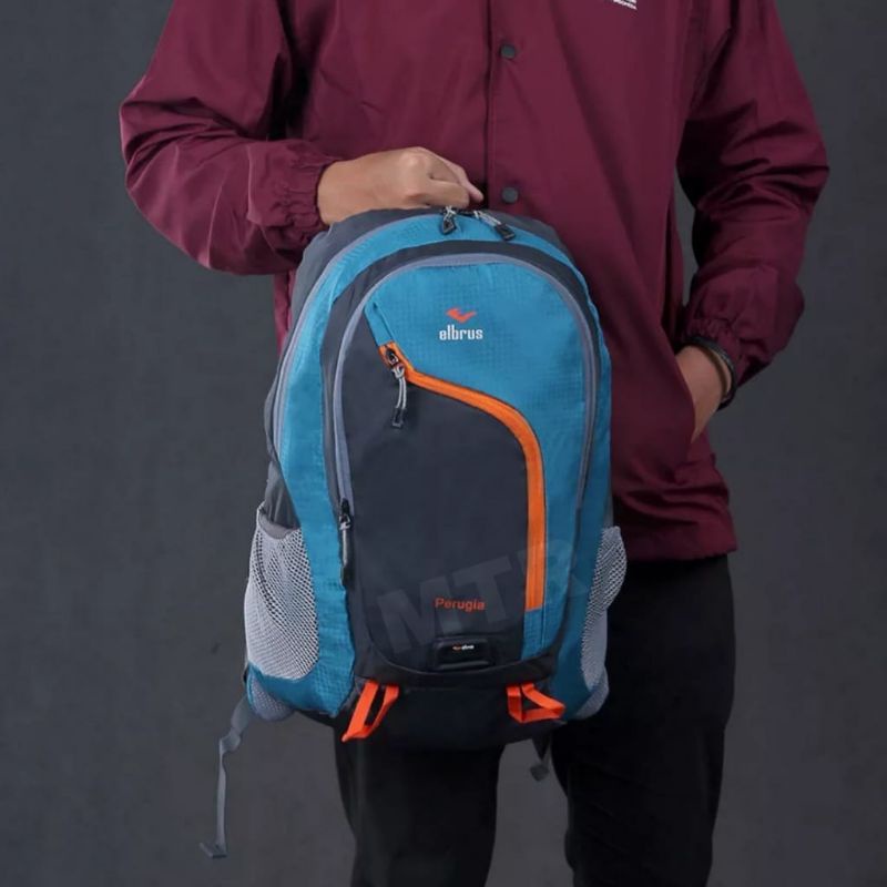 DAYPACK RANSEL UNISEX SERI PERUGIA TAS RANSEL PUNGGUNG PRIA ORIGINAL ELBRUS