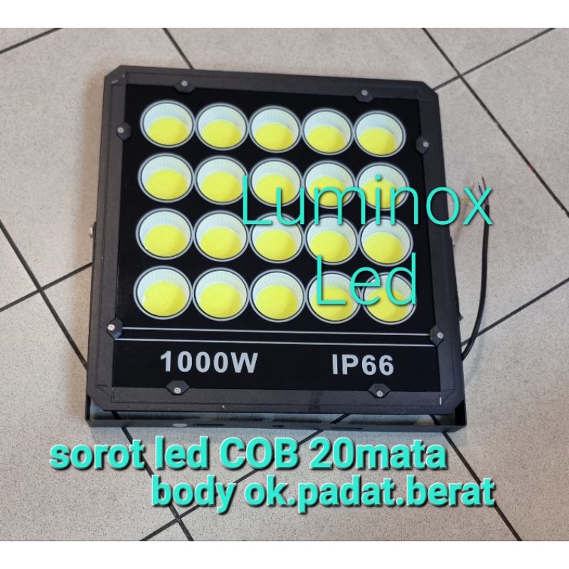 lampu tembak cob 1000w 1000watt / sorot 1000 watt flood light led 1000 w 20mata 220volt
