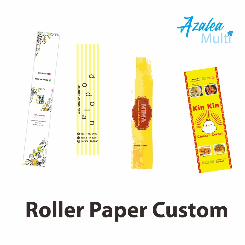 

Roller Paper Custom - Roll Hijab Paper - Label pengikat - Roller Hijab - Paper Belt - Roll Souvenir - Label Bento - Label Makanan - Label Hijab Custom