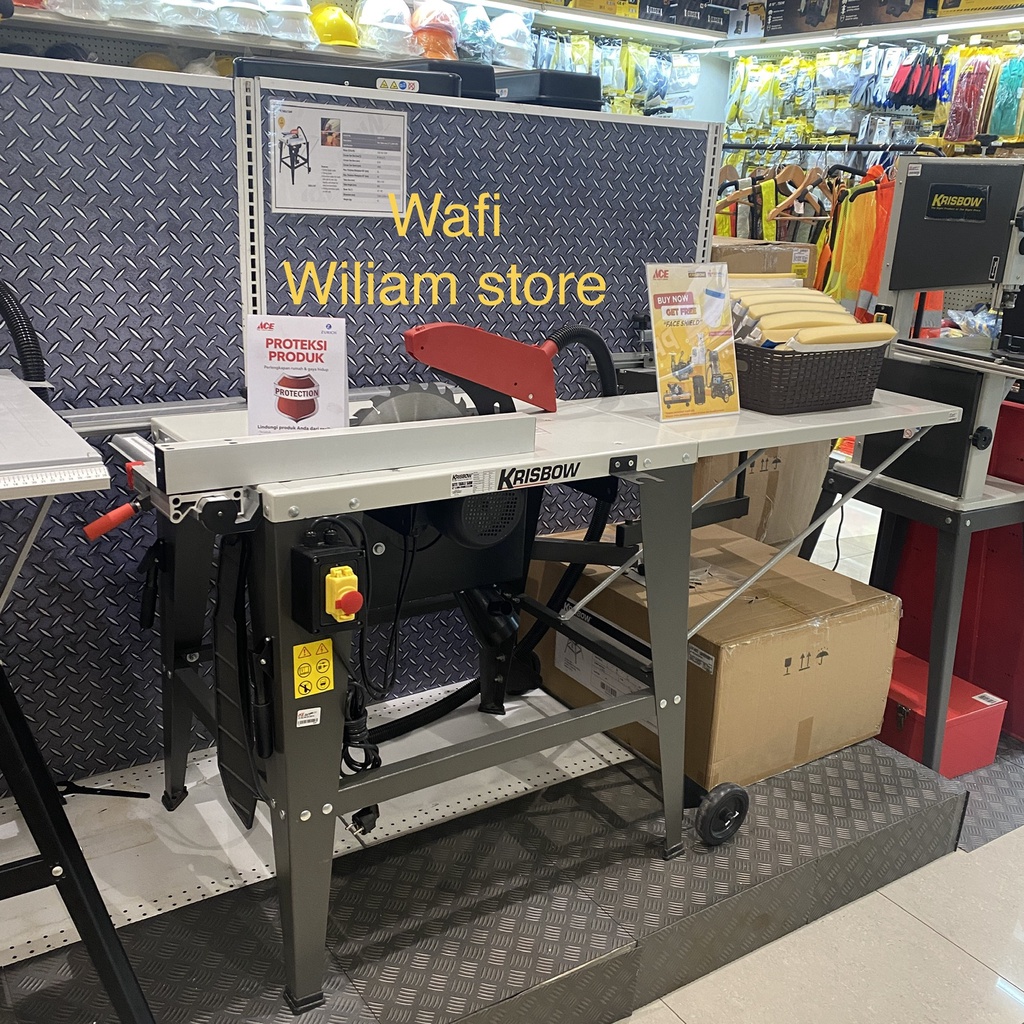 Krisbow Mesin Meja Potong Kayu Table Saw 12 inch