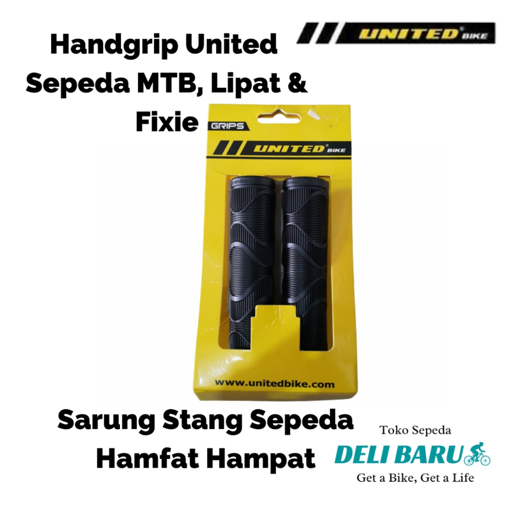 Hand grip hanpad hamfat sarung stang sepeda MTB united