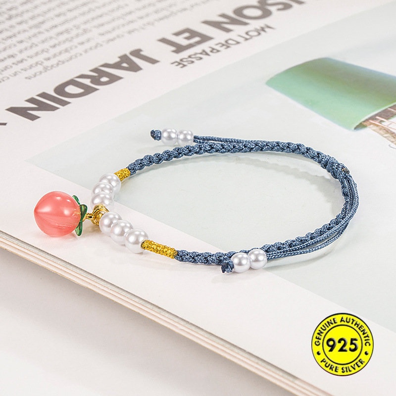 Strap Mutiara Imitasi Warna Biru Muda U1106