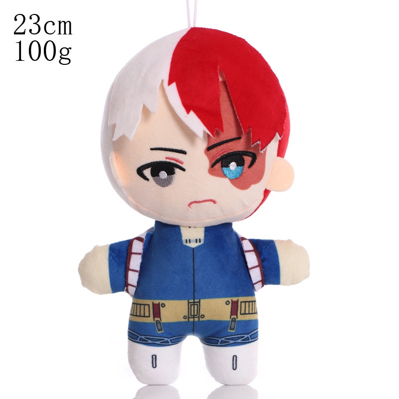 Bantal Boneka Anime My Hero Academia Bakugo Shoto Todoroki Deku Bahan Plush Lembut Ukuran 23CM Untuk Anak / Dewasa