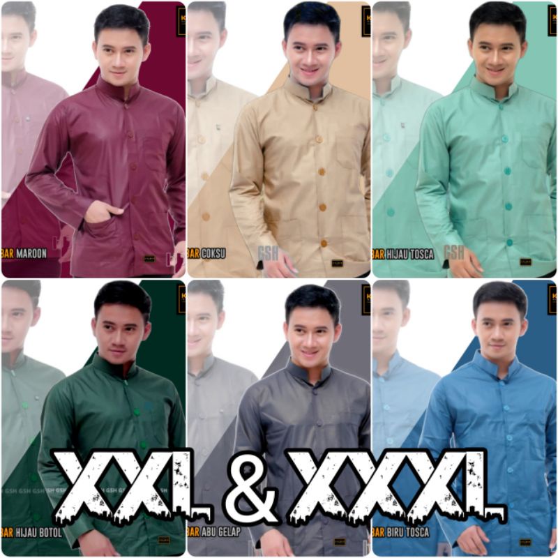 XXL &amp; XXXL BAJU KOKO KHAIBAR HAIBAH POLOS MODEL BAJU KOKO AMMU COLLECTION BAJU KOKO POLOS AN-NUR ALLEBAS KAZIMI GUS AZMI BAJU KOKO AMMU ORIGINAL BAJU KOKO PUTIH DEWASA BAJU KOKO PUTIH POLOS LENGAN PANJANG KOKO HABIB