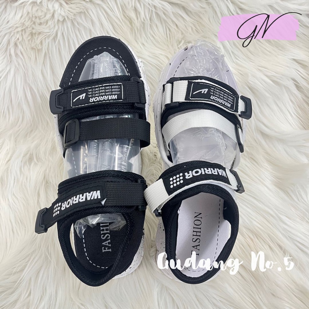 GN-6625-1 &amp; 3 Sandal Gunung Fashion Tali Model Strap Dua Tali Belakang Import PVC