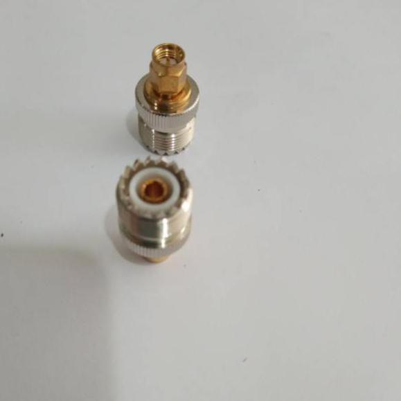 Murah Konektor PL259 to Sma male, sambungan pl 259 ke m ht china firstcom ke antena luar baofeng rg 