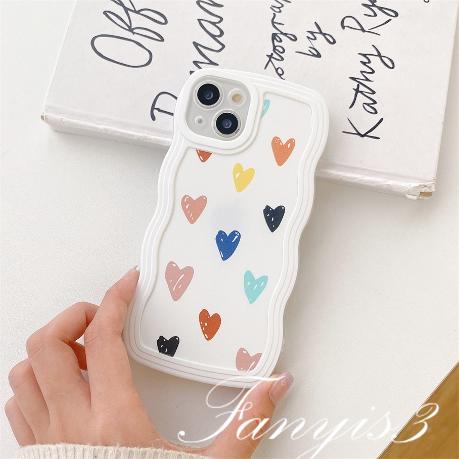 Redmi 12C 10C 10A 10 9 9A 9C 9T Note 11 Pro+ 11s 11 10s 10 9s 9 8 Pro Poco X4Pro X3 Pro X3NFC M4 Mi 11 Lite 10TPro Dream Love Wave Frame Phone Case TPU Soft Cover